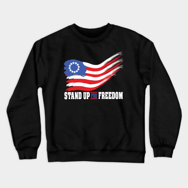 stand up for freedom 5 Crewneck Sweatshirt by medo art 1